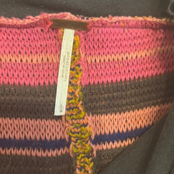 Free People Multicolor Striped Cowl Neck Sweater - Picture 5 of 16